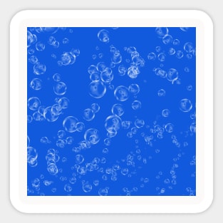 Bubbles Neck Gator Blue Bubbles Sticker